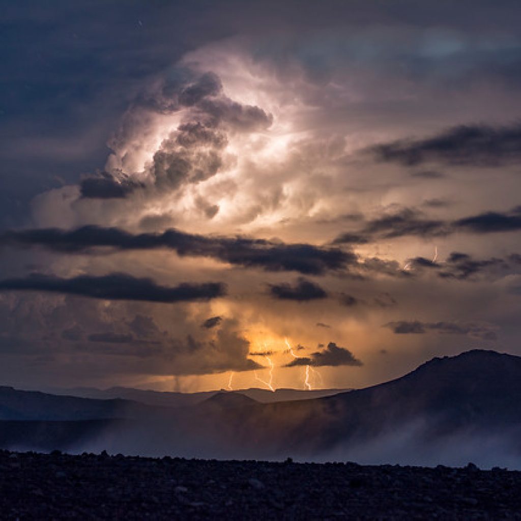Alerta Temprana Preventiva para La Araucanía por tormentas eléctricas