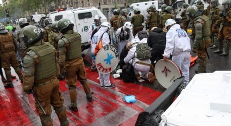Marcha en Santiago deja una persona herida y 9 detenidos por desórdenes
