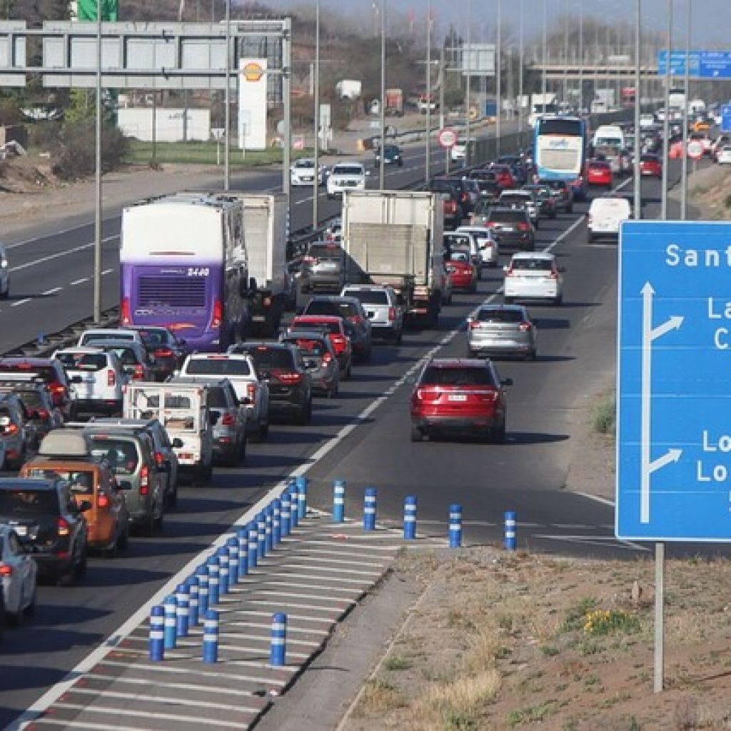 MOP espera que 417 mil vehículos salgan de la Región Metropolitana