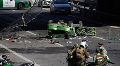 Pudahuel: Un muerto dejó caída de vehículo desde un puente a la Ruta 68
