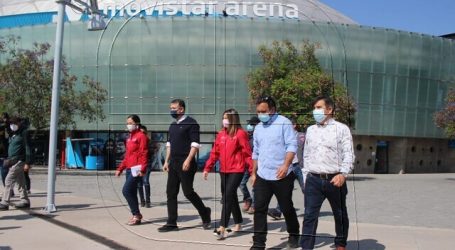 Fiscalizan medidas sanitarias para eventos masivos en el Movistar Arena
