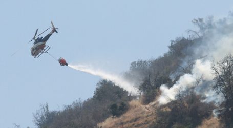 Incendio forestal en Cerro Manquehue ha consumido 5 hectáreas