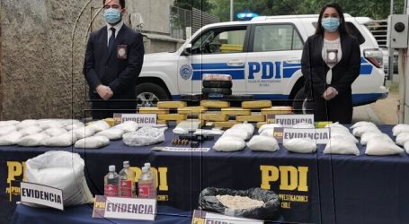 PDI desbarató laboratorio clandestino e incautó cerca de mil millones en droga