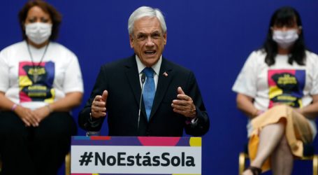 Piñera presenta campaña contra la violencia de género 2021 #NoEstásSola