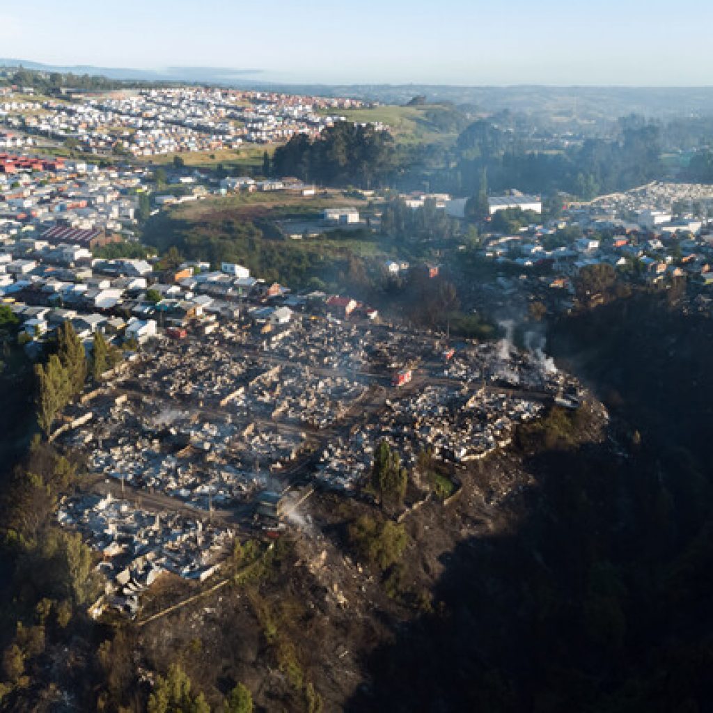 Gobierno evalúa declarar Zona de Catástrofe tras grave incendio en Castro