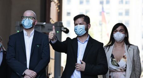 Presidente Piñera recibe a Gabriel Boric en el Palacio de La Moneda