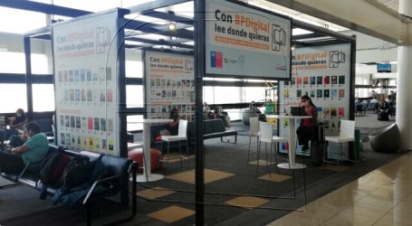 Biblioteca Pública Digital renueva punto de lectura en Aeropuerto Nuevo Pudahuel