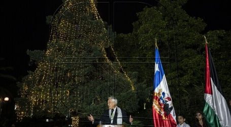 Piñera encabeza ceremonia de Navidad de la Comunidad Palestina en Chile