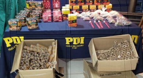 Quintero: PDI detuvo a sujeto con fuegos artificiales avaluados en $10 millones