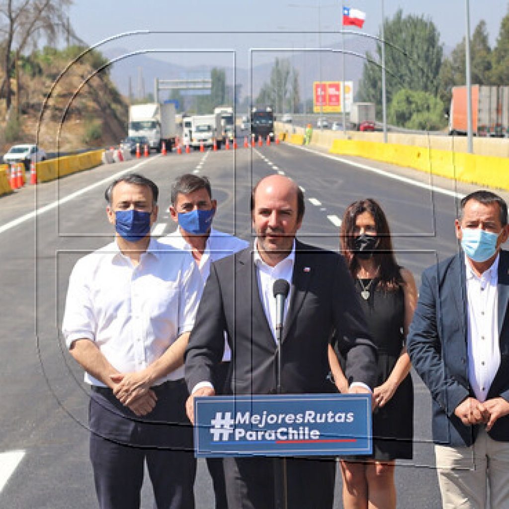 MOP inaugura nuevo tramo de terceras pistas en la Ruta 5