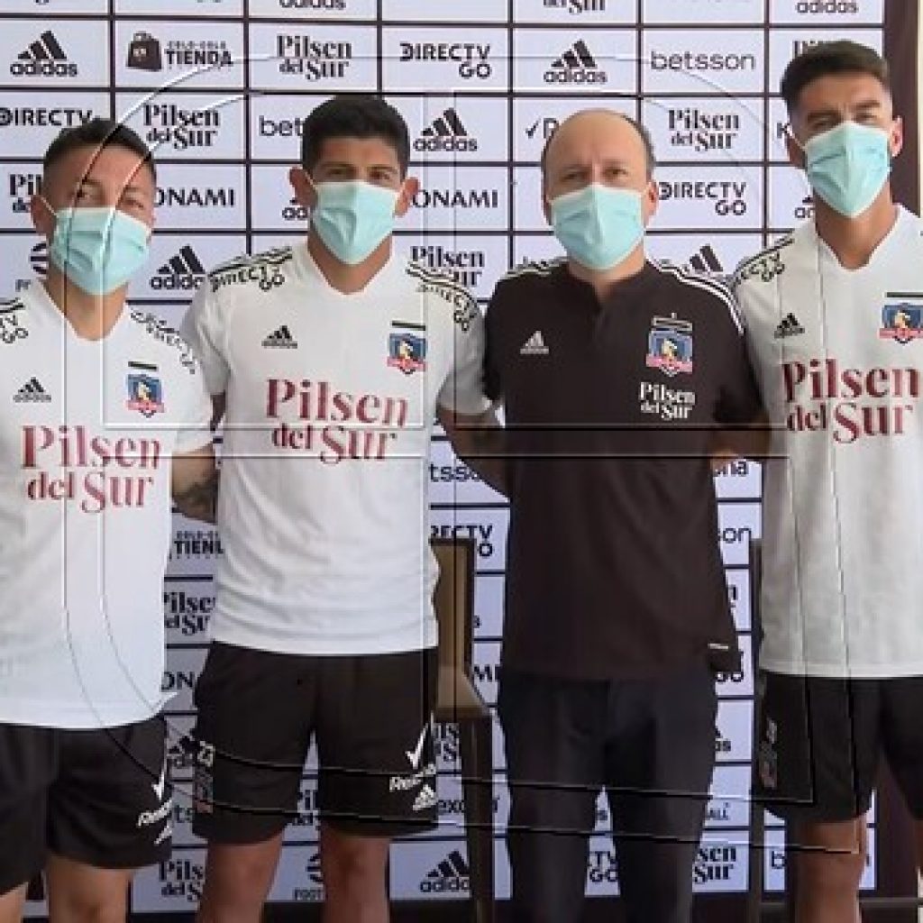 Lucero, Pavez y Zavala fueron presentados como refuerzos de Colo Colo