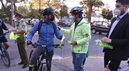 Gobernador Orrego lanza campaña preventiva para ciclistas “Préndete y Pedalea”