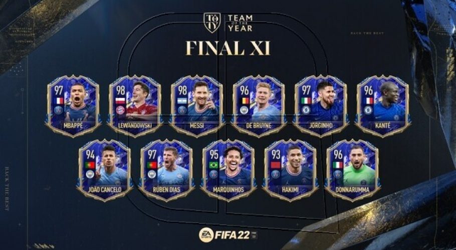 Mbappé, Lewandowski y Messi lideran el Equipo del Año del FIFA 22