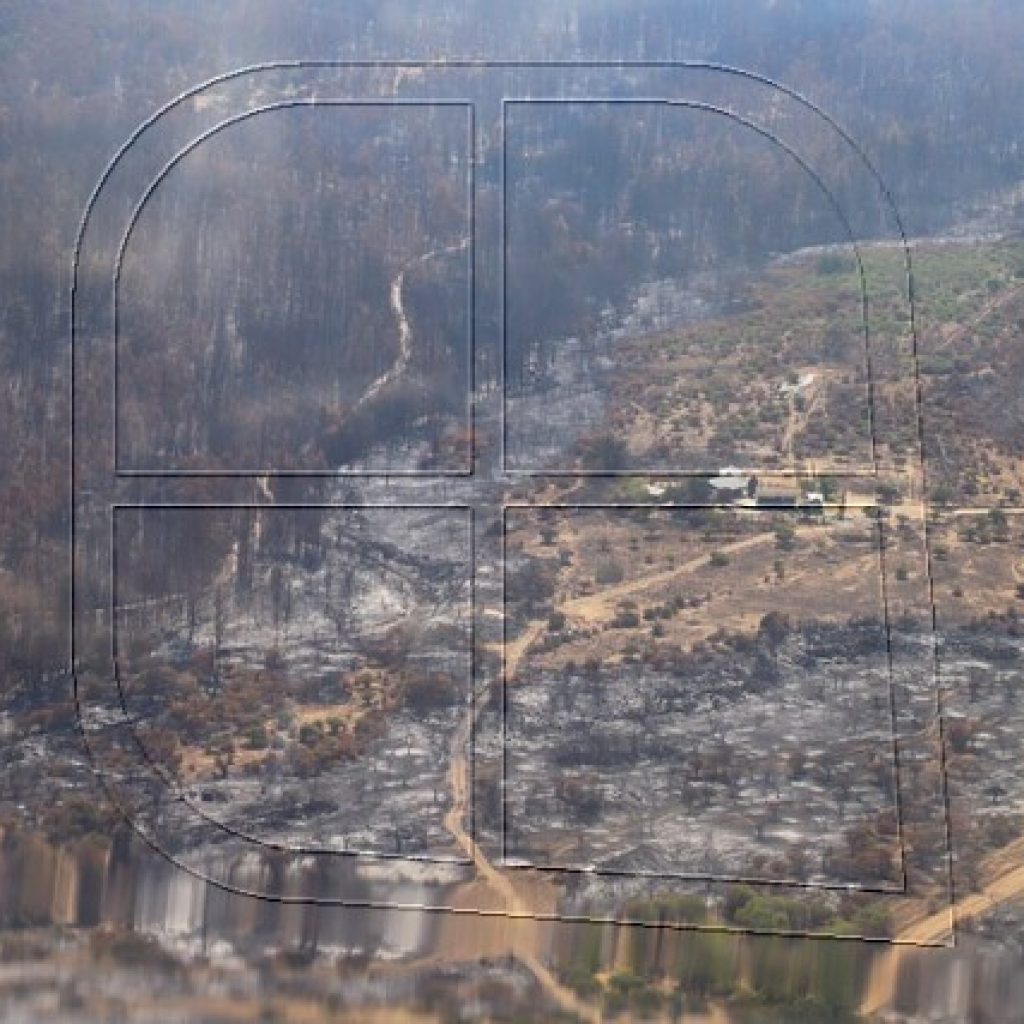 Ministra Undurraga sobrevoló el incendio forestal de Pidihuinco