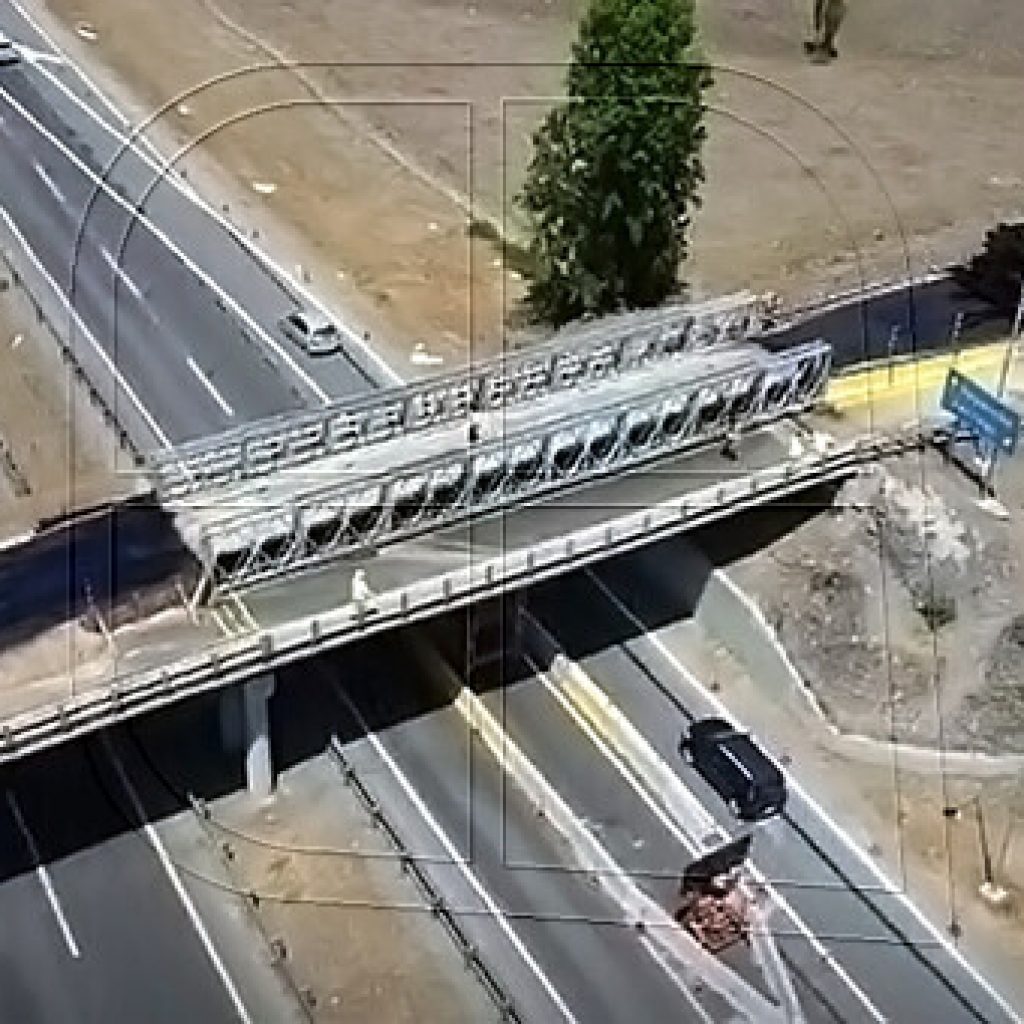 MOP habilitó puente mecano en enlace El Olivo para vehículos livianos