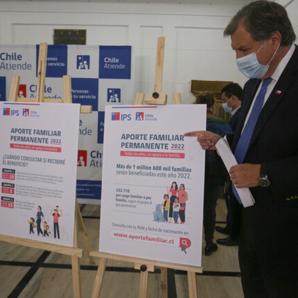 Se inicia el pago del Aporte Familiar Permanente 2022