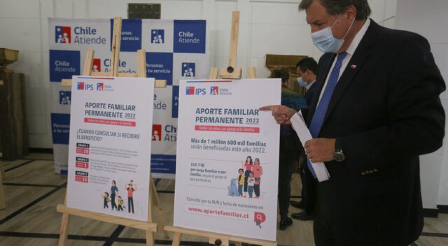 Se inicia el pago del Aporte Familiar Permanente 2022