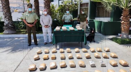 Carabineros saca de circulación más de 55 kilos de drogas en el norte del país