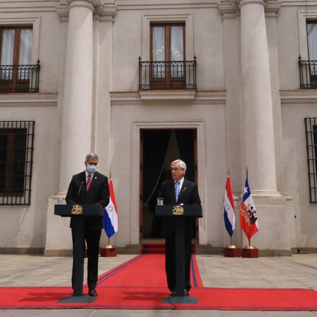Piñera recibe en visita oficial al Presidente de Paraguay