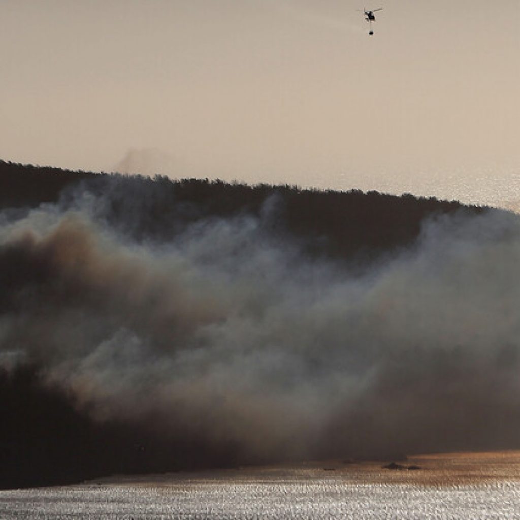 Mantienen Alerta Roja para la comuna de Valparaíso por incendio forestal