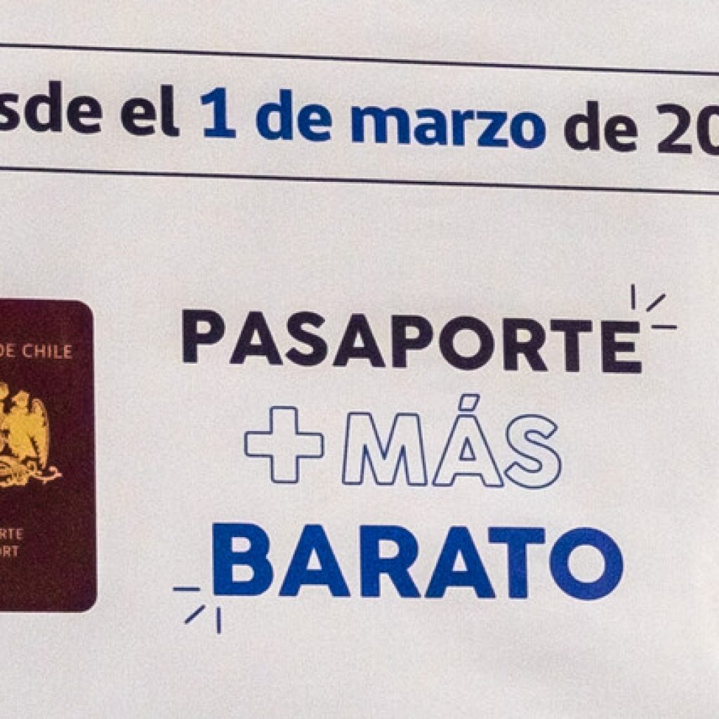 A contar de hoy el pasaporte baja su costo en $20.000