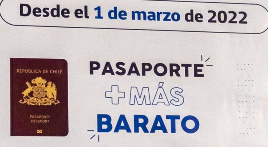 A contar de hoy el pasaporte baja su costo en $20.000