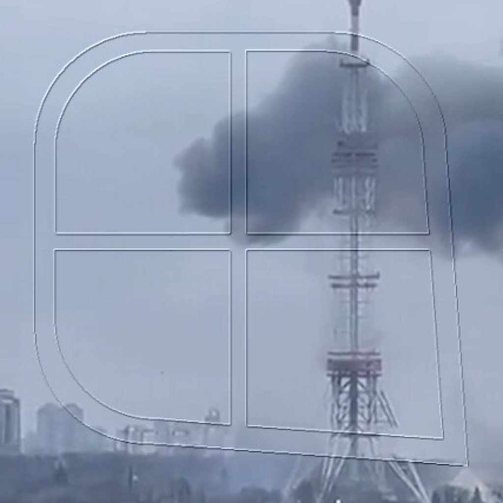 Ucrania acusa a Rusia de atacar la torre de telecomunicaciones de Kiev