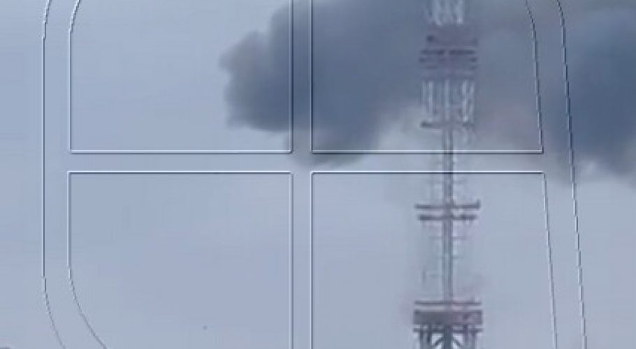 Ucrania acusa a Rusia de atacar la torre de telecomunicaciones de Kiev