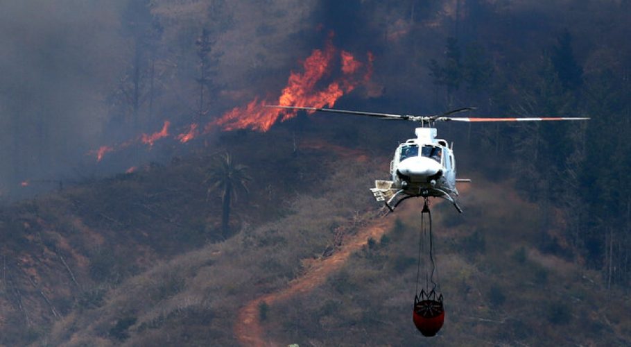 Declaran Alerta Roja para Chillán por incendio forestal