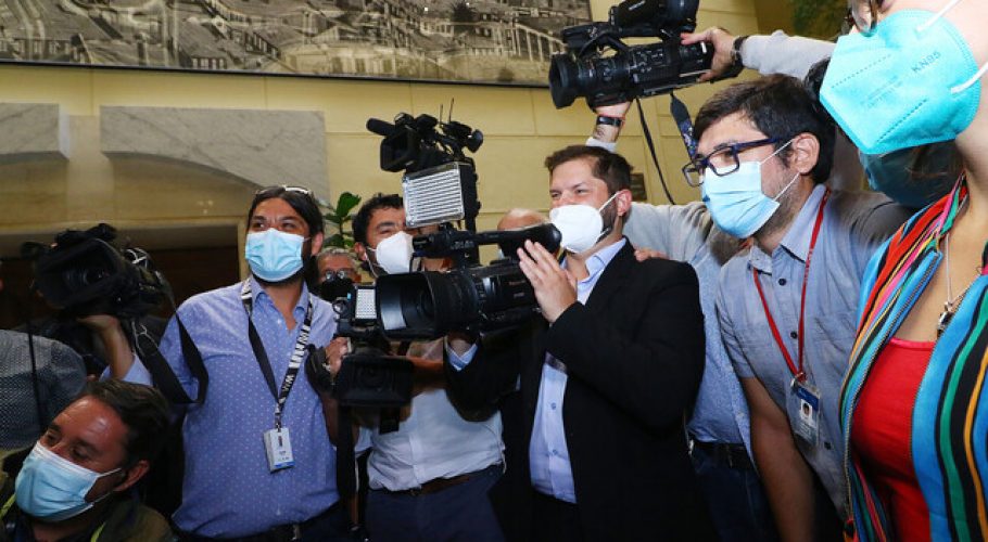 El Presidente electo Gabriel Boric se despidió de la Cámara