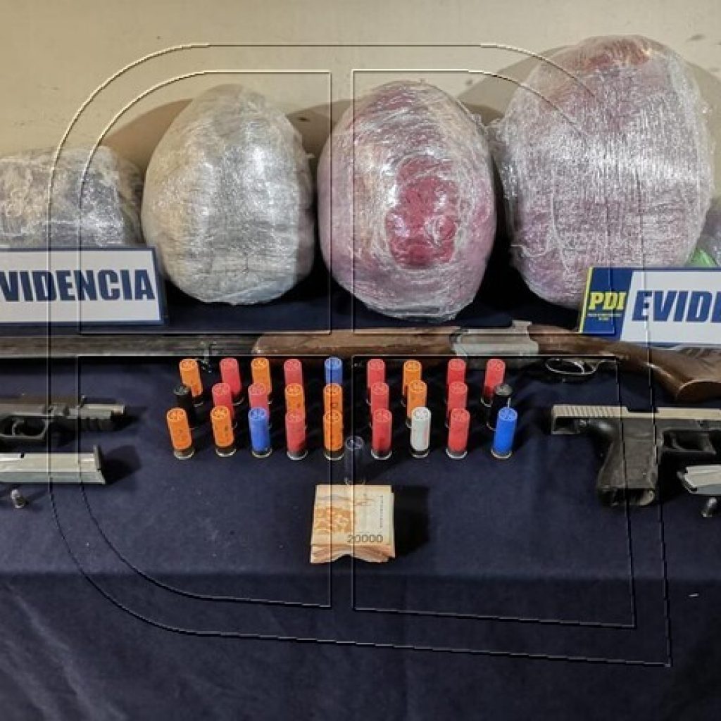 Los Andes: PDI incautó 20 kilos de droga y desarticuló organización delictual