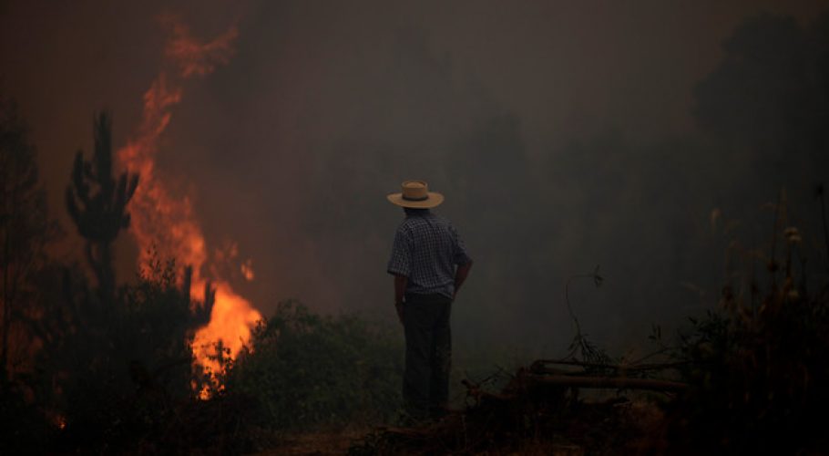 Alerta Roja para la comuna de Florida por incendio forestal