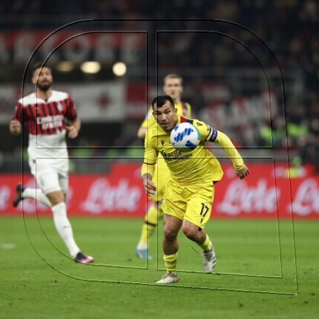 Gary Medel fue elegido el mejor jugador del Bologna en duelo ante AC Milan