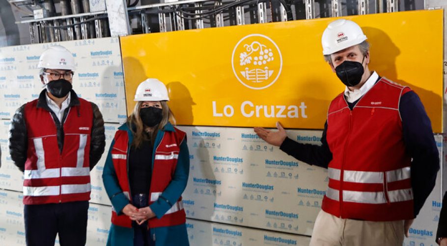 Metro informa que extensión de la Línea 3 a Quilicura tiene 78% de avances